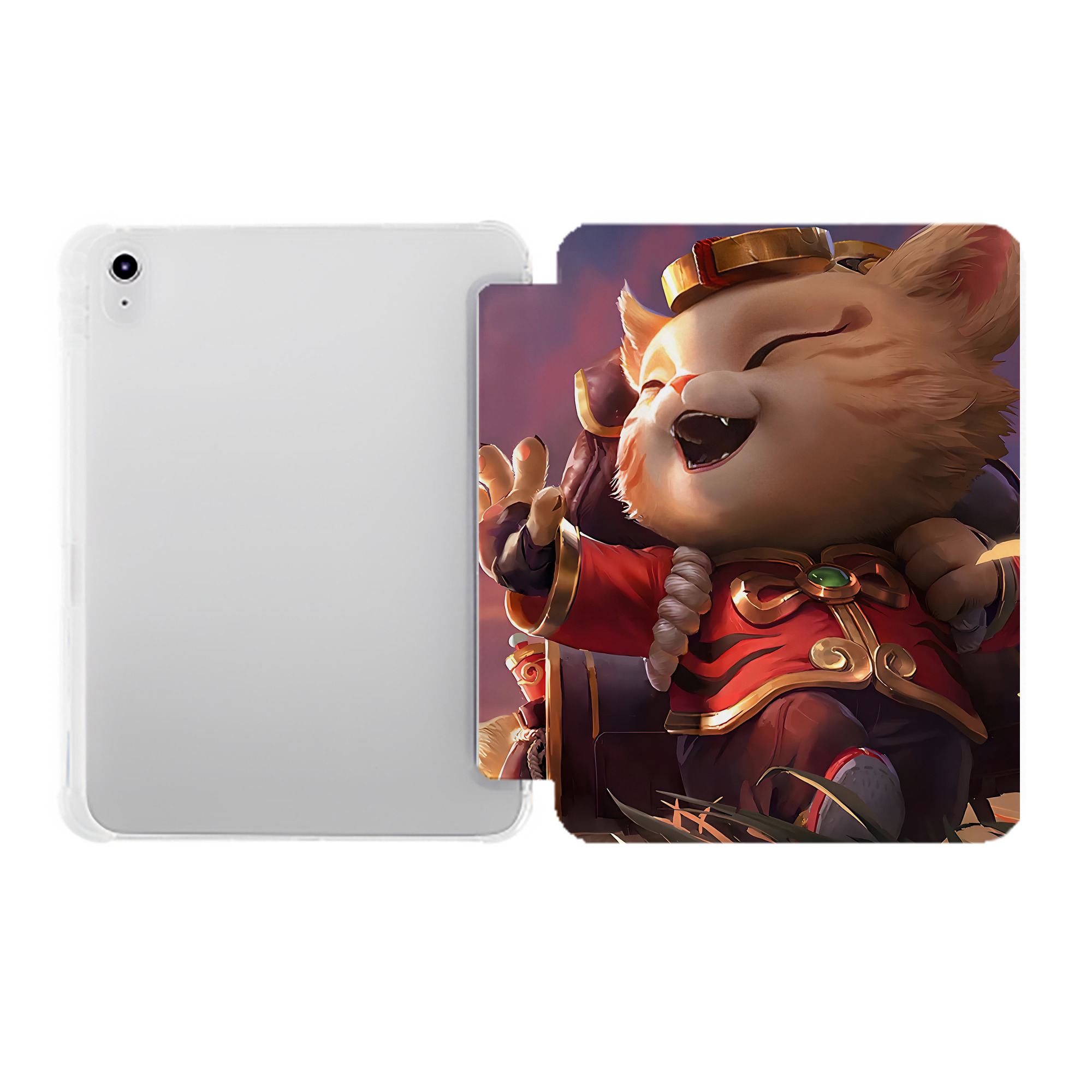 （画像用） リーグ・オブ・レジェンド League of Legends LOL IPad ケース ペン収納付き 三つ折りスタンド PUレザー×シリコン 対応機種9.5/10.5/10.9インチ